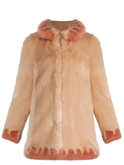 Shrimps Bobby Faux-fur Coat In Nude-pink