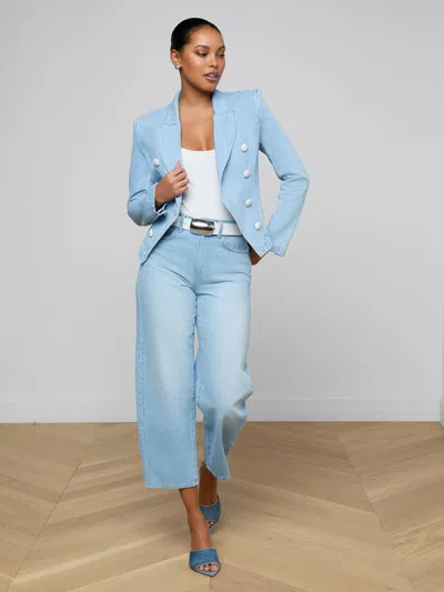 L'agence Emerson Structured Blazer In Blue