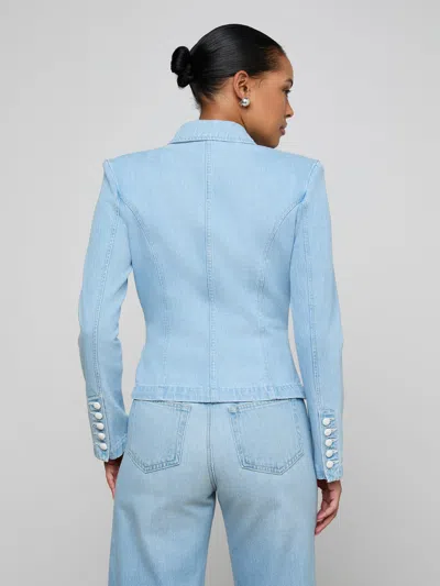 L'agence Emerson Structured Blazer In Blue