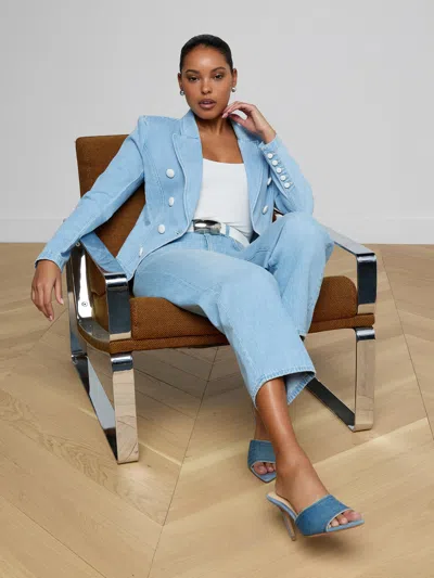 L'agence Emerson Structured Blazer In Blue