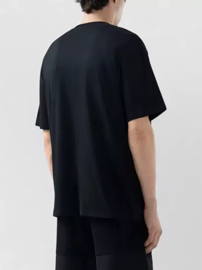 Gcds Man T-shirt Z0mlqc109j101 999b Band Logo Tonal Loose Ss T-shi Black In Black