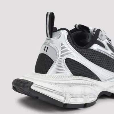 Balenciaga 3xl White Low Top Sneakers With Logo Detail In Tech Fabric Man In Multi