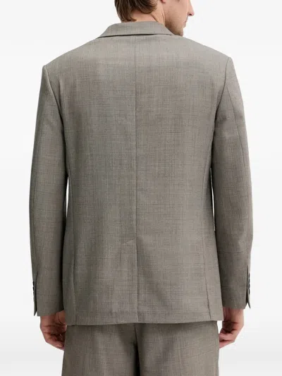 Filippa K Side-pocket Buttoned Blazer In Brown