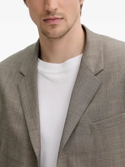 Filippa K Side-pocket Buttoned Blazer In Brown