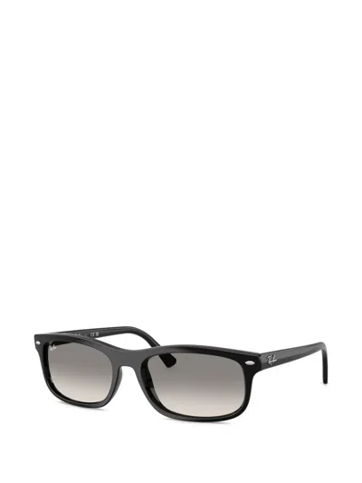 Ray Ban Rectangle-frame Sunglasses In Black
