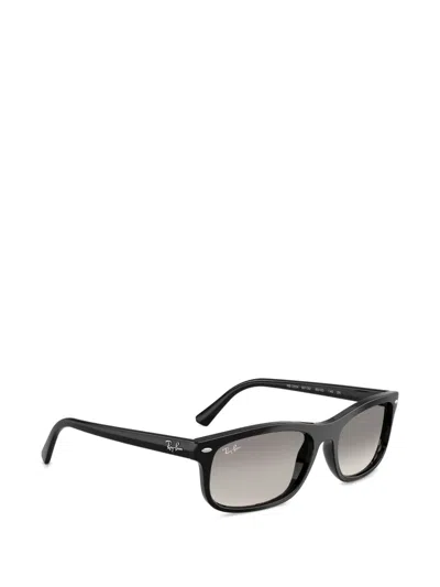 Ray Ban Rectangle-frame Sunglasses In Black