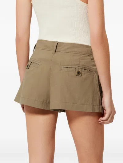 Isabel Marant Barta Cargo Shorts Straps Multiple Pockets In Neutral