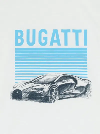 Bugatti T-shirt Mit Auto-print In White