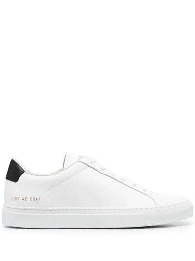 Common Projects Retro Classic Leather Sneakers In White