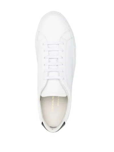 Common Projects Retro Classic Leather Sneakers In White