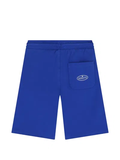 Bugatti Drawstring Panel Shorts In Blue