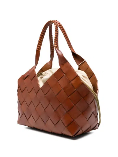 Dragon Diffusion Castello Leather Shoulder Bag In Brown