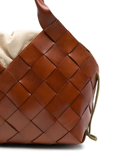 Dragon Diffusion Castello Leather Shoulder Bag In Brown