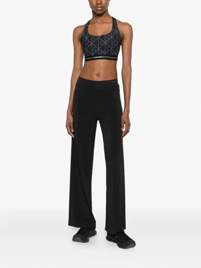 Calvin Klein Patterned Performance Top In Black
