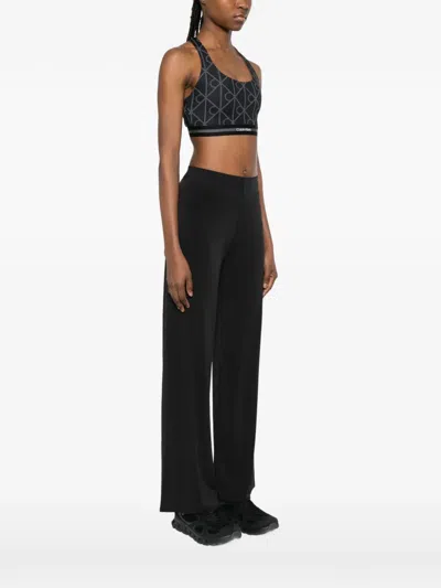 Calvin Klein Patterned Performance Top In Black