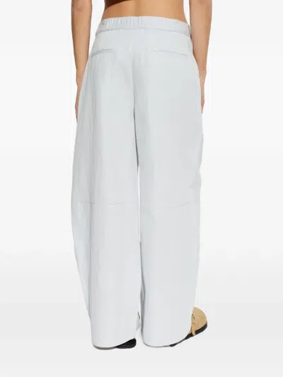 Samsoe & Samsoe Sarokos Elasticated-waist Trousers In White