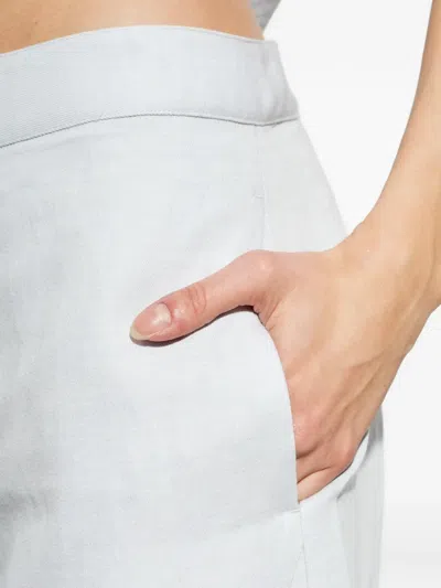 Samsoe & Samsoe Sarokos Elasticated-waist Trousers In White