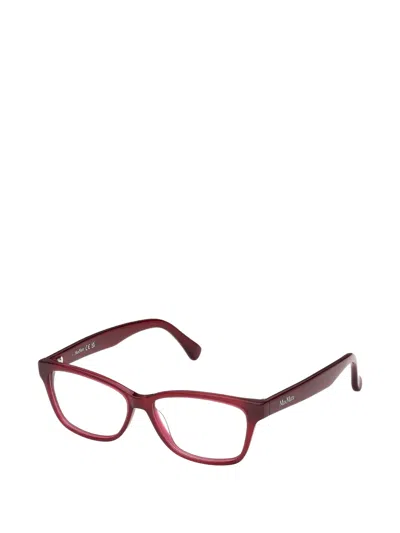 Max Mara Eyewear Rectangle-frame Glasses In Brown