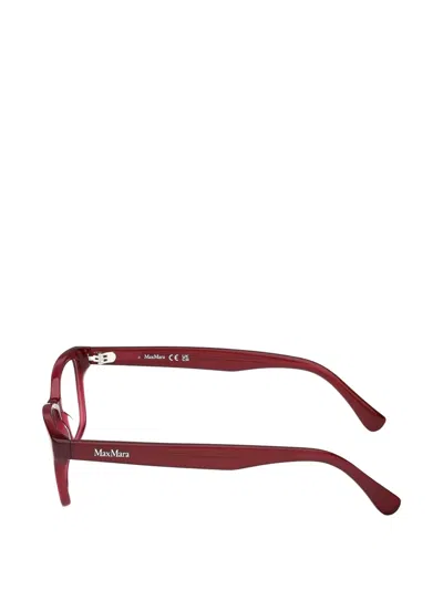 Max Mara Eyewear Rectangle-frame Glasses In Brown
