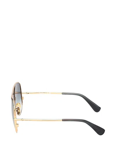 Max Mara Eyewear Pilot-frame Sunglasses In Blue