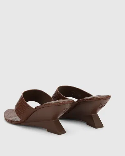 Naked Wolfe Stampede Heels In Brown
