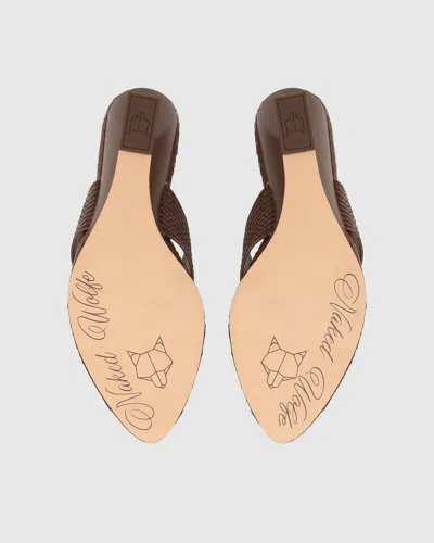 Naked Wolfe Stampede Heels In Brown
