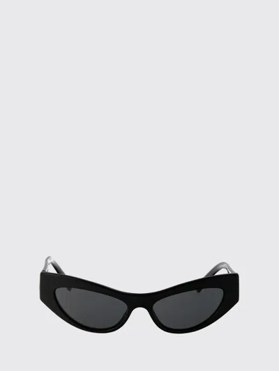 Dolce & Gabbana Logo-embossed Cat-eye Frame Sunglasses In Schwarz