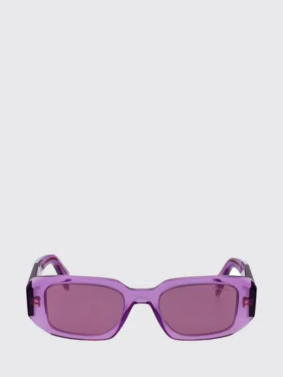 Prada 0pr 17ws Geometric Rectangular Sunglasses In Purple