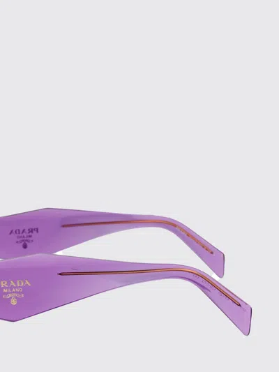Prada 0pr 17ws Geometric Rectangular Sunglasses In Purple