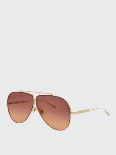 Valentino Rockstud Pilot-frame Sunglasses In Gold
