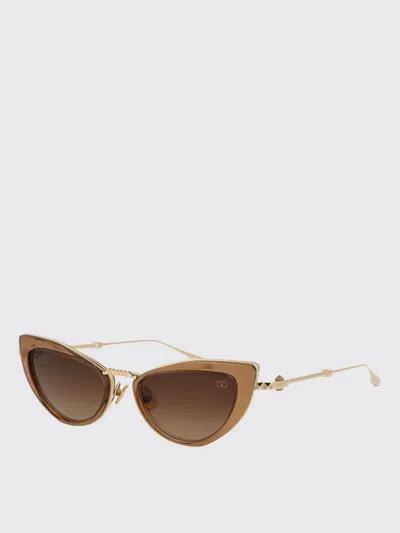 Valentino Garavani Light Gold Titanium Sunglasses In Gold