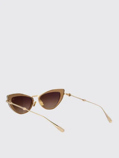 Valentino Garavani Light Gold Titanium Sunglasses In Gold
