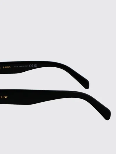 Celine Bold 3 Dots Rectangular Sunglasses, 54mm In Black