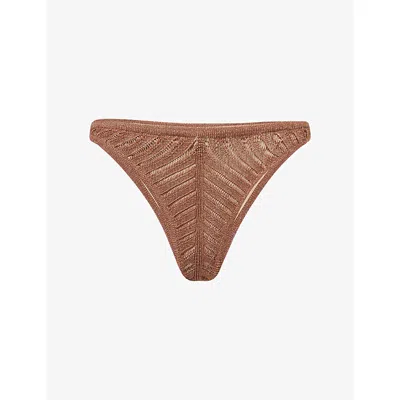 Devon Windsor Lola Bikini Bottom In Brown