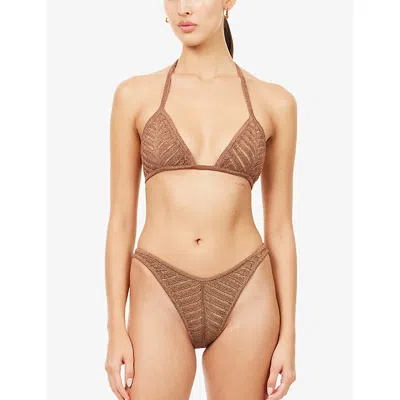 Devon Windsor Lola Bikini Bottom In Brown