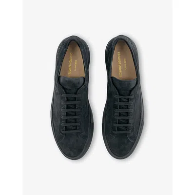 Common Projects Achilles Suede Sneakers In Black