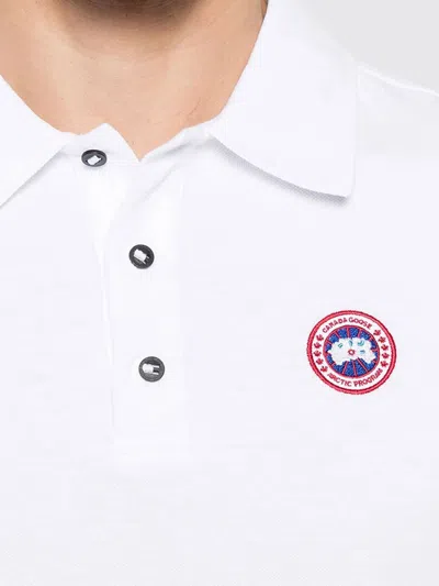 Canada Goose Men Beckley Polo Shirt In Structured Cotton In Yellow