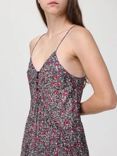 Isabel Marant Étoile Sabba Cotton Floral Printed Dress In Brown