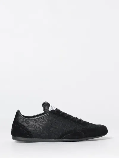 Jimmy Choo Sunny Leather-trimmed Suede And Lace Sneakers In Black