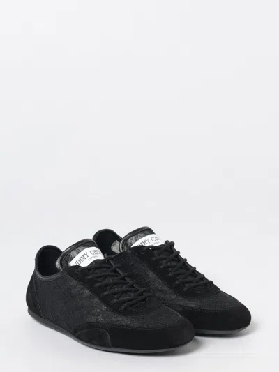 Jimmy Choo Sunny Leather-trimmed Suede And Lace Sneakers In Black