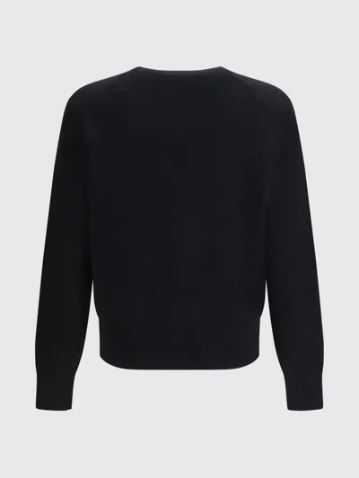 Ami Alexandre Mattiussi Ami Paris Classic Fit Ami De Coeur Organic Cotton Jersey Long-sleeve T-shirt In Black