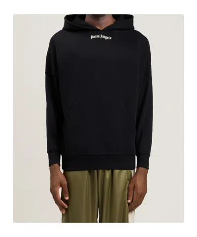 Palm Angels Classic Logo Over Hoodie In Black