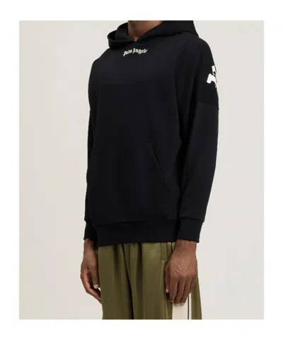 Palm Angels Classic Logo Over Hoodie In Black