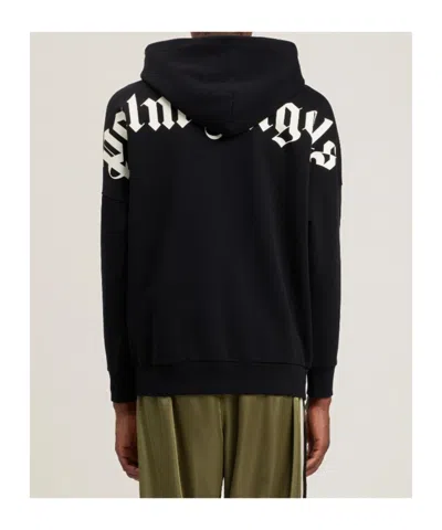 Palm Angels Classic Logo Over Hoodie In Black