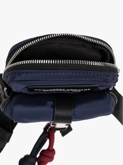 Dsquared2 Heritage Shoulder Bag In Blue