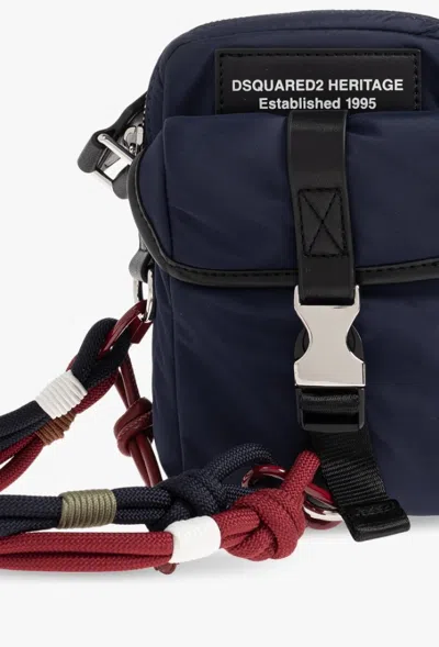 Dsquared2 Heritage Shoulder Bag In Blue