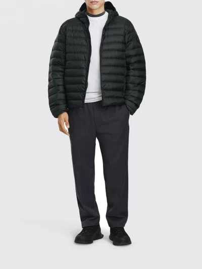 Canada Goose Men Stratus Tonal Label Hooded Jacket In Black