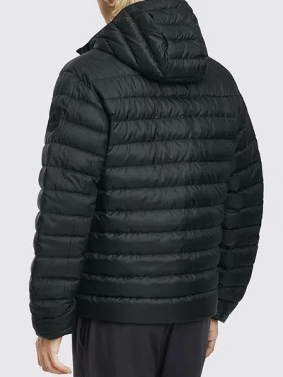 Canada Goose Men Stratus Tonal Label Hooded Jacket In Black
