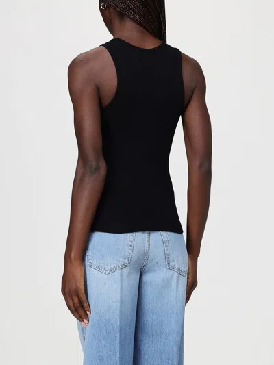 Vivienne Westwood Fitted Black Sleeveless Top With High Neckline