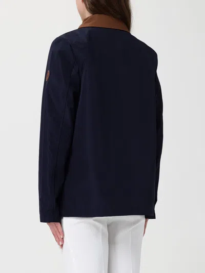 Ralph Lauren Collared Barn Coat In Multi